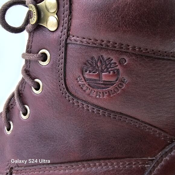 Timberland Brown Leather 6" Bootie Gore-Tex Waterproof Lace Up Boots Women's 7M - Picture 11 of 11